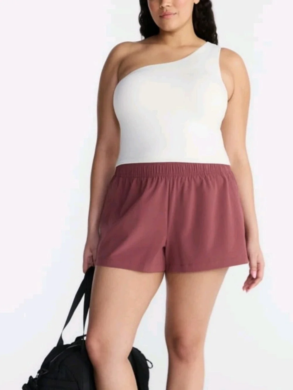 Avia Women's Dusty Rose Athletic Shorts with Elastic Waist Size Small NWT